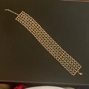 Laure Ralph Lauren - Gold and Feaux Perl Mesh Chocker